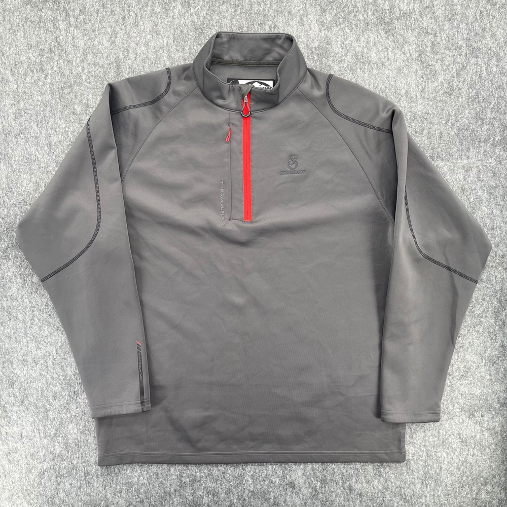 Sun Mountain Pullover Mens 2XL ThermalFlex 1/4 Zip Golf Gray Silverado Logo
